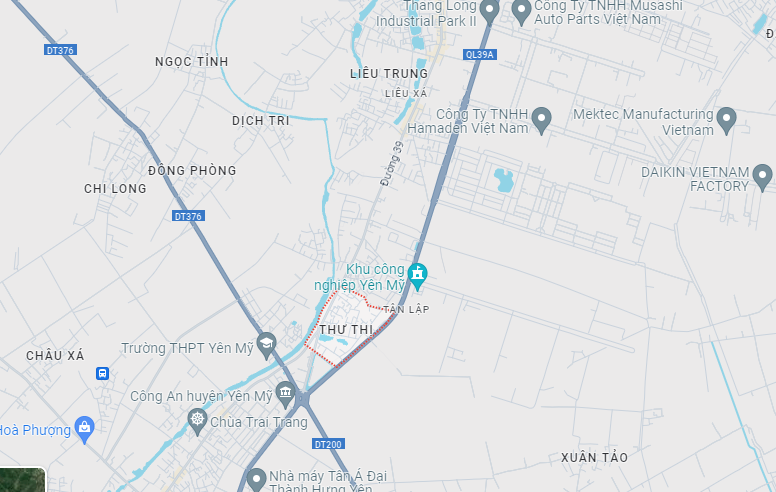 Cho Thuê đất Tân Lập, Yên Mỹ, Hưng Yên